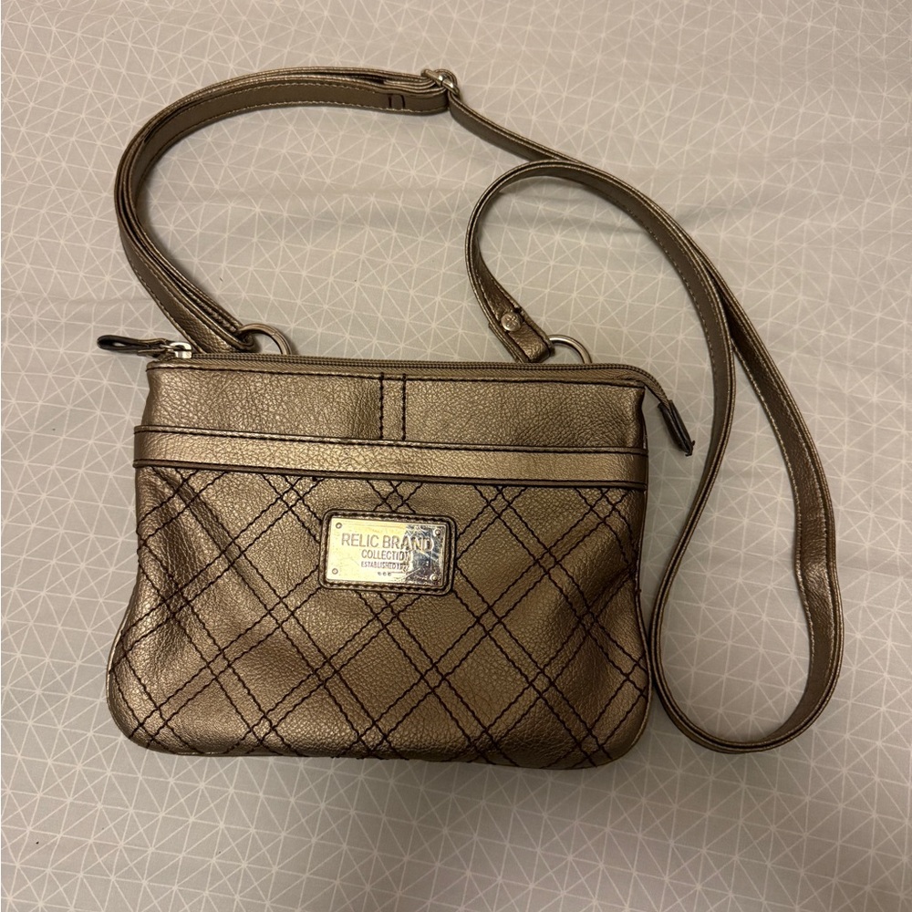 Metallic Relic Crossbody Bag